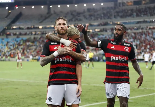 Léo Pereira marcou o único gol do jogo