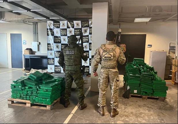 Droga apreendida pela PF e PM no Paraná