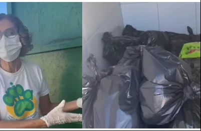 Falta de coleta de lixo em abrigo de animais em Teresina