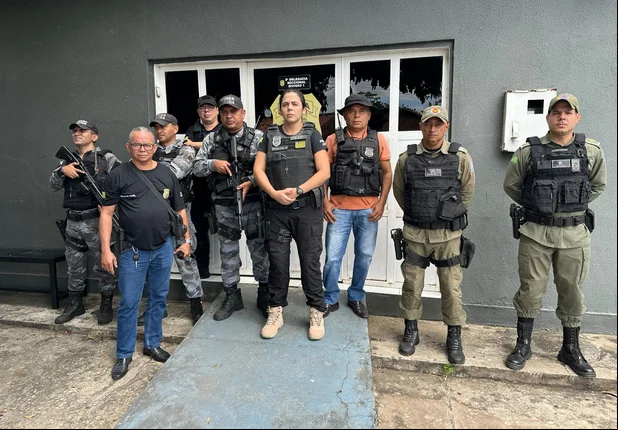 Prisão efetuada pela Polícia Civil e a Polícia Militar