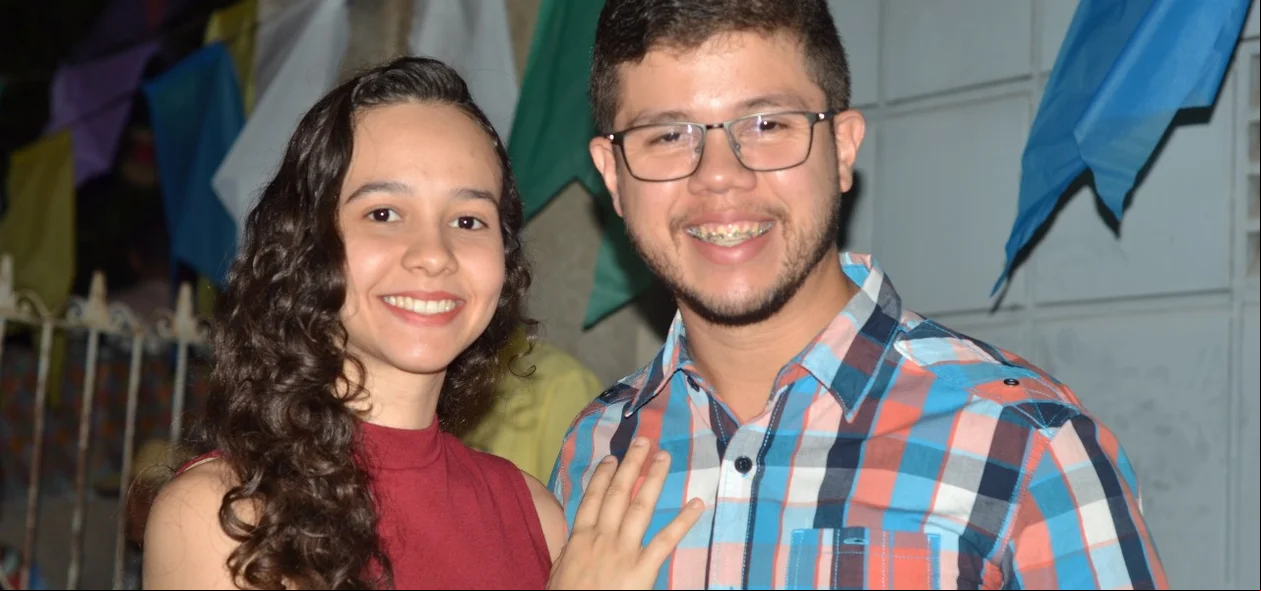 Casal marca presença no arraiá do Cristo rei