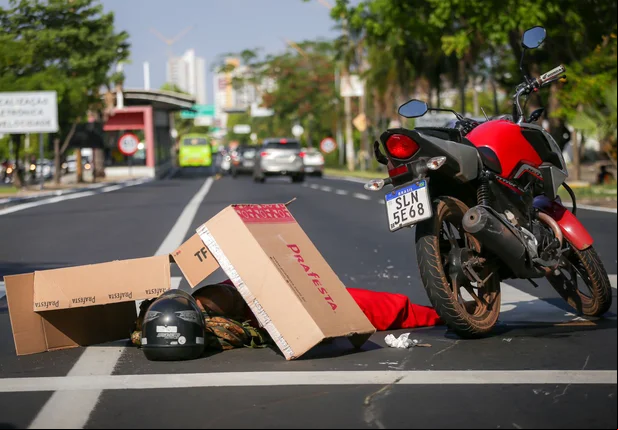 Homem fica ferido em acidente de trânsito em Teresina